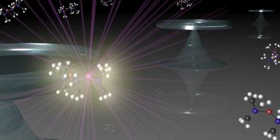 Molecular Vibrations Lead to High Performance Laser (Illustration)