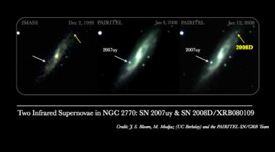 Galaxy Before and After Supernova