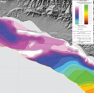 Sediment Thickness Map Excerpt