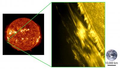 Solar Prominence at the Limb of the Sun Taken by Hinode/SOT