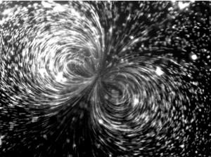 Cavitation Microstreaming Generated by a Sonovue Microbubble and Marked by Fluorescent Beads