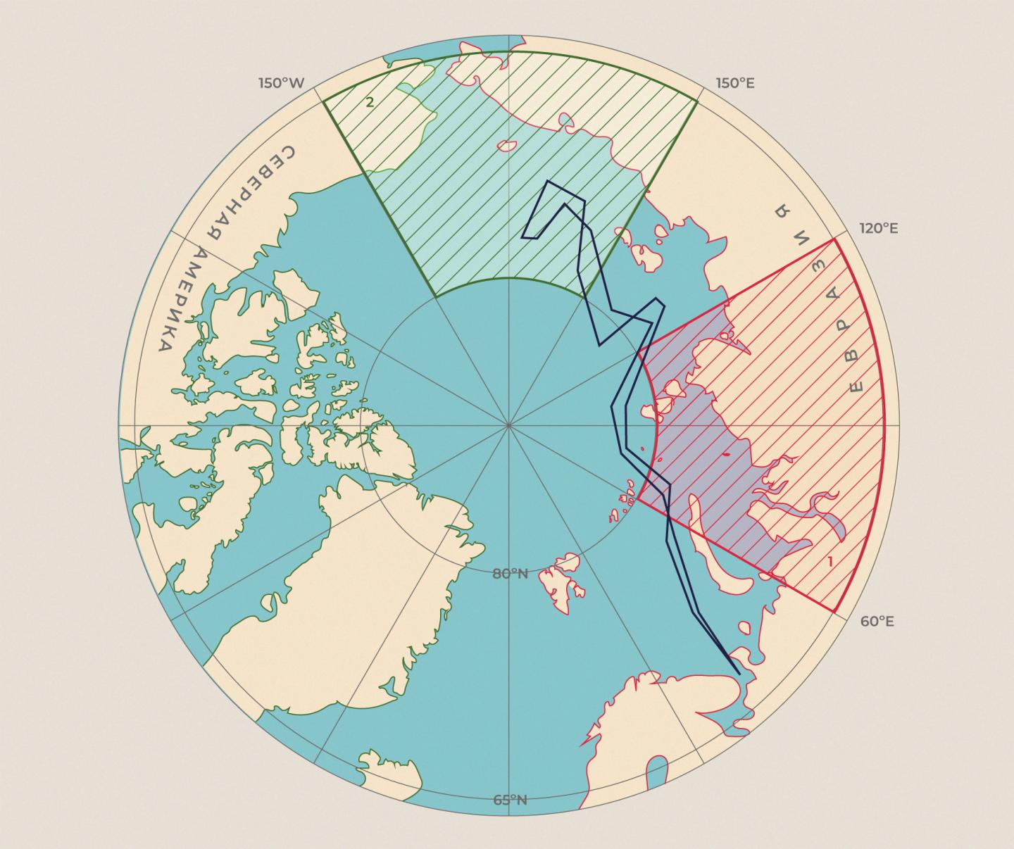 Map of the Arctic