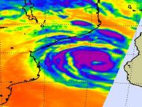 NASA's Aqua Satellite Infrared Image of Tropical Cyclone Haruna