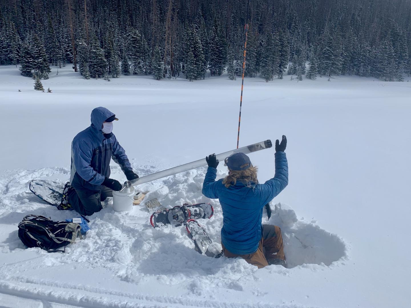 Taking Core Samples at Cameron Pass