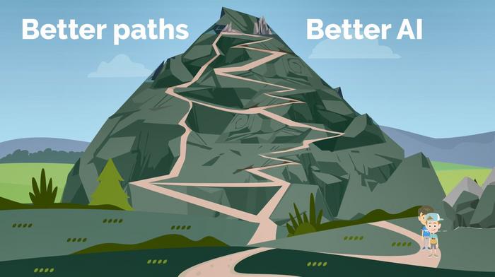 Better paths yield better AI