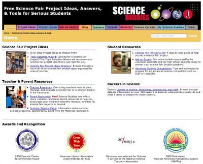 Science Selects 'Science Buddies' Web Site to Win SPORE Award (2 of 3)