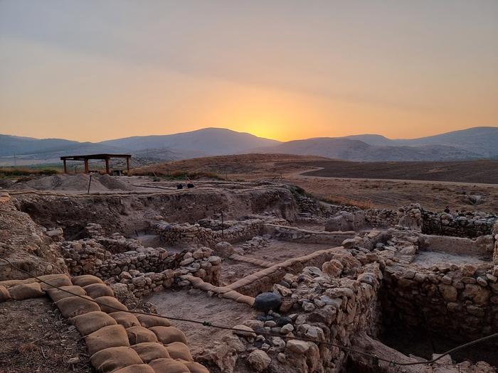 Sunset in Hazor