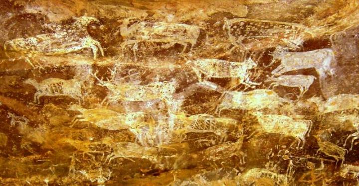 Prehistoric Paintings in Bhimbetka, India