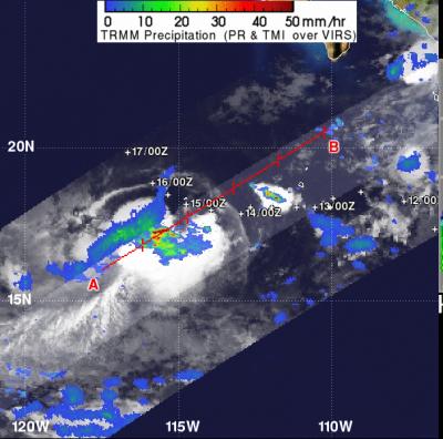 NASA Sees Rainfall Rates  in Tropical Storm Hector