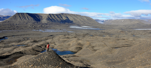 Fossil-bearing rocks on Spitsbergen