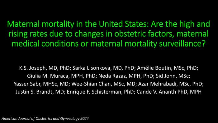 Good News: The US Maternal Death Rate Is Stable, Not Sky Rocketing, As Reported