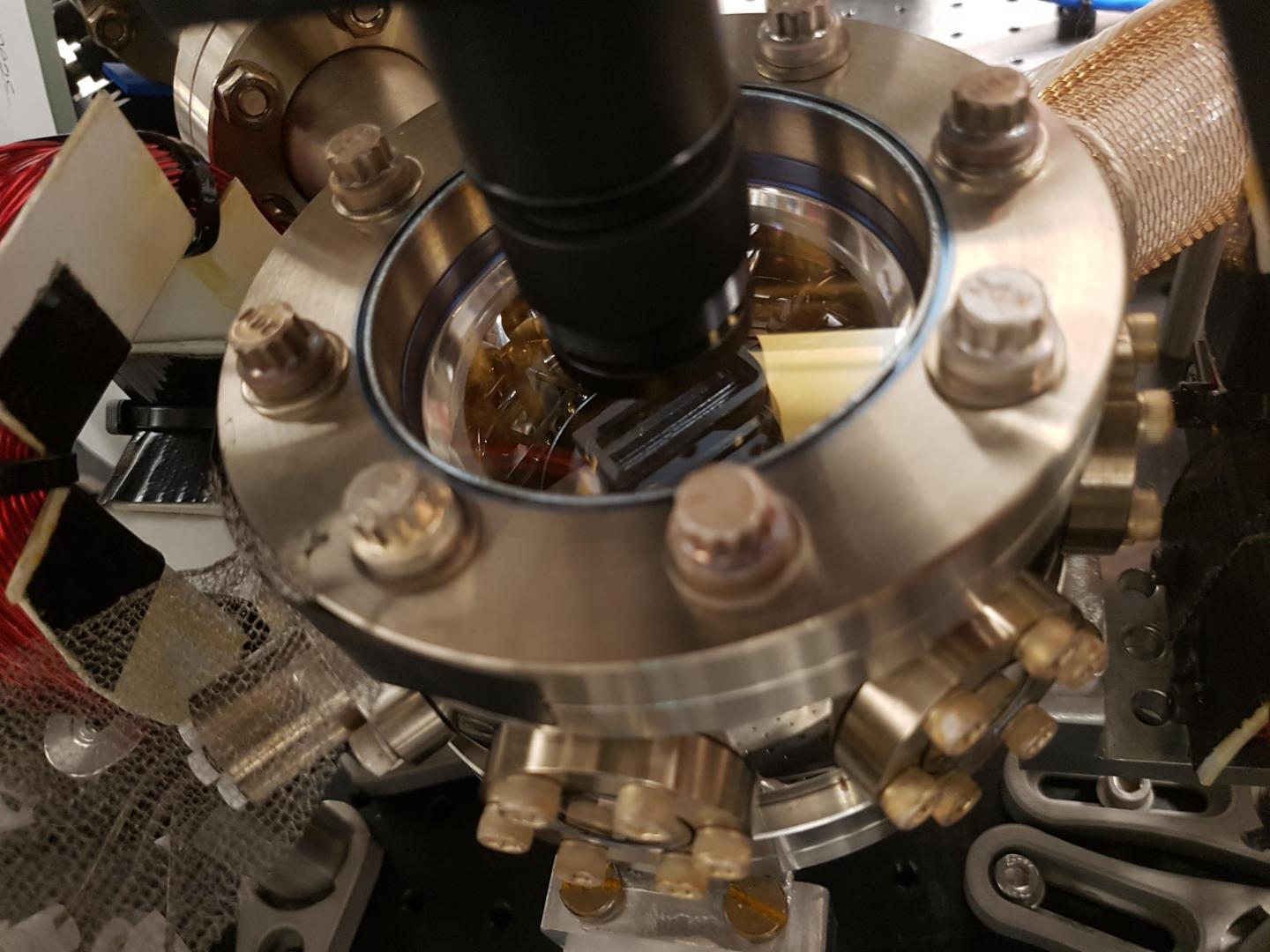 An Ion Trap Used to Confine Individual Atoms
