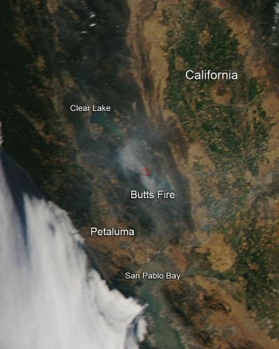 Butts Fire in California July 7 Update | EurekAlert!