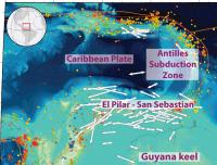Tectonic Map of the Southeastern Caribbean with Shear-Wave Splitting Measurements