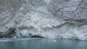 Drone video of landslide site