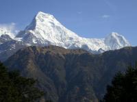 Mountains Annapurna South and Hiunchuli