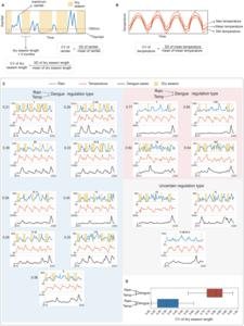 Figure 3. The impact of rainfall on dengue fever changes depending on the variation of dry season length