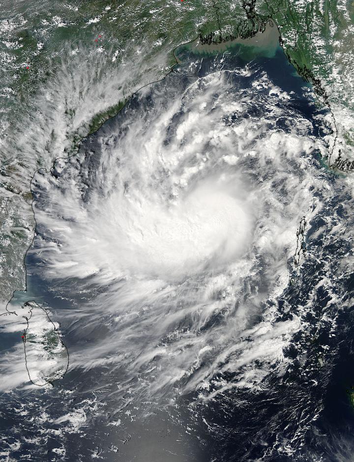 MODIS Image of Hudhud