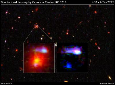 The Farthest Cosmic Lens Yet Found