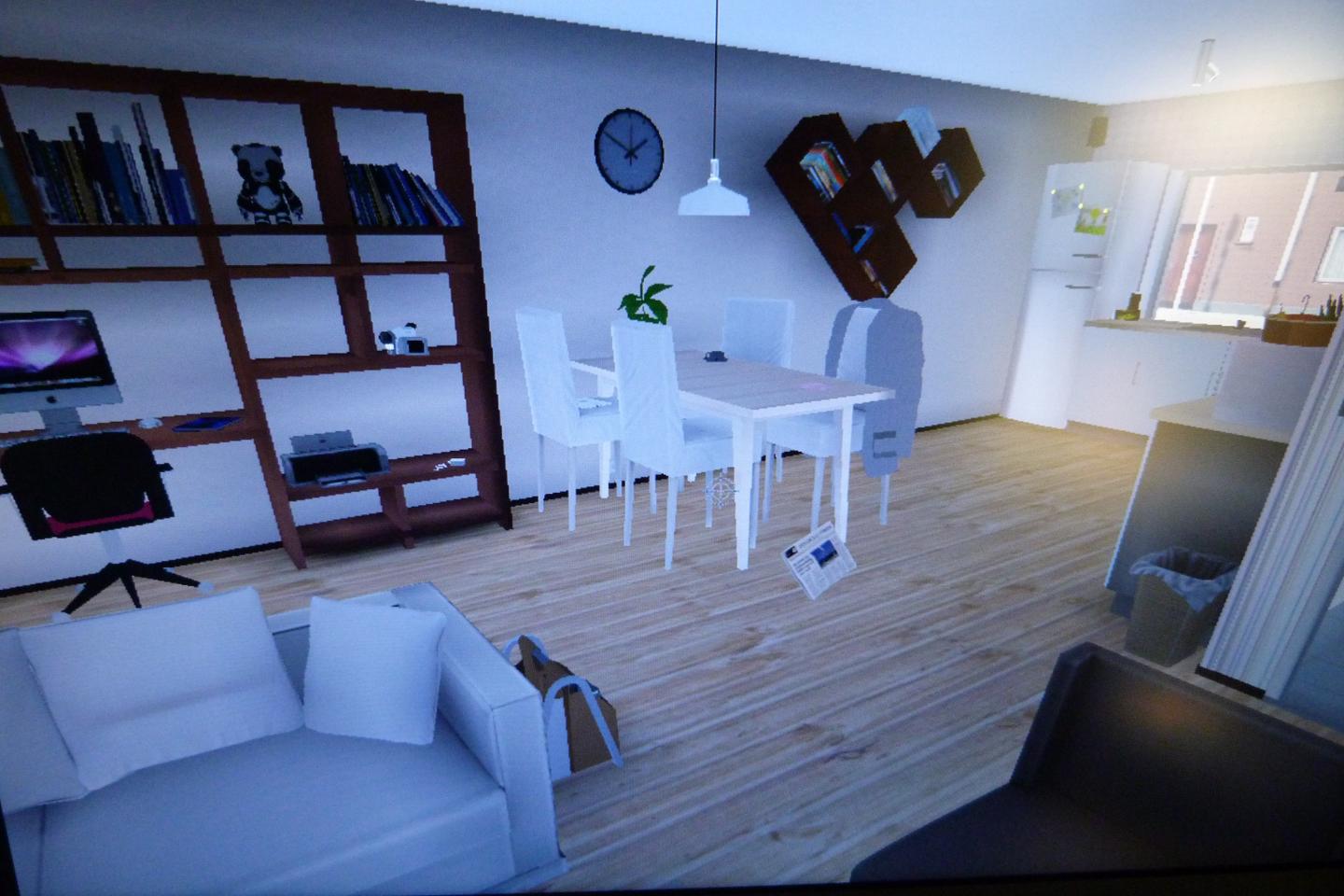 Interior of Virtual Reality House Built for the Burglars to Steal From