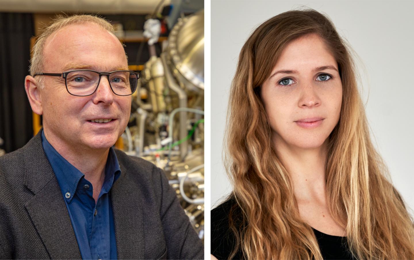 Professor Dr Armin Gölzhäuser and Dr Natalie Frese