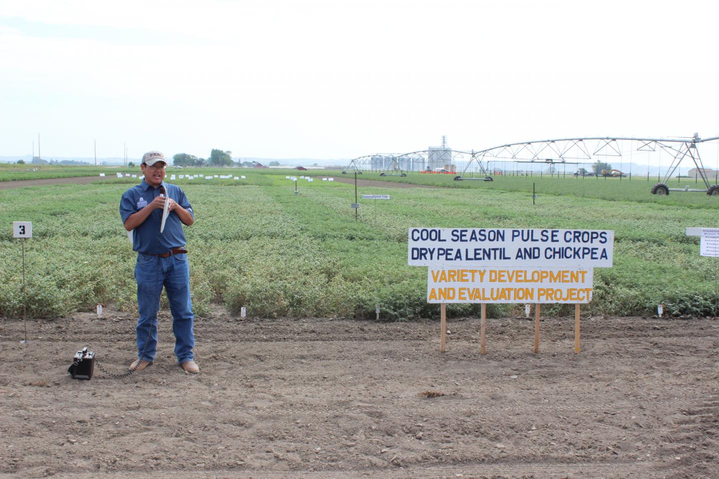 Chen at Montana Field Day