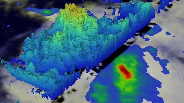 NASA's GPM satellite sees heavy rain around L | EurekAlert!