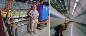 accelerator physicist in RHIC tunnel