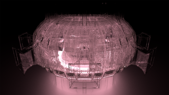 Computer-generated image of the JET tokamak