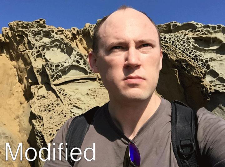 Example of Adjusted Selfie (1 of 2)