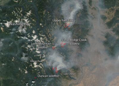 Fires in Northern Washington State