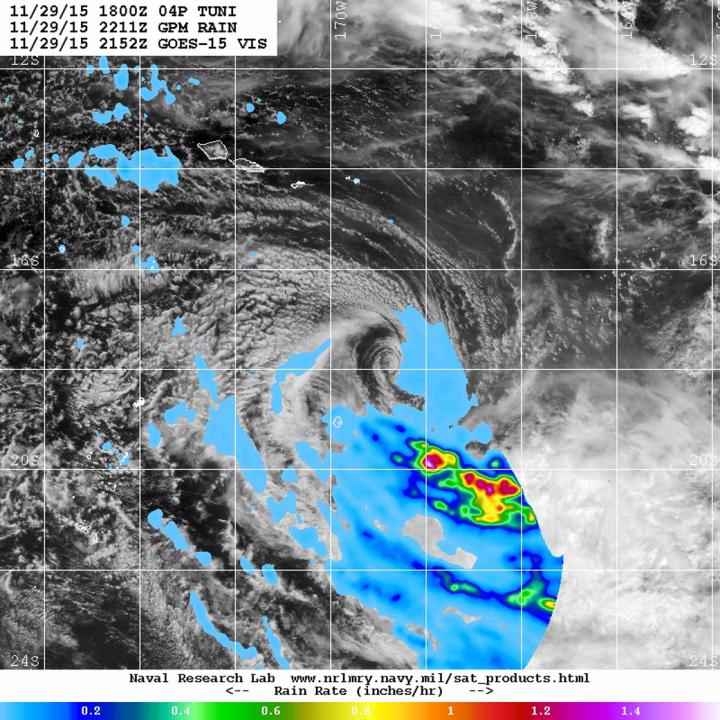 GOES-West Image of Tuni