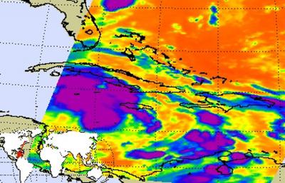 NASA AIRS Infrared Look at New Tropical Depression 16