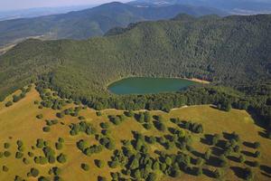 The site of the latest eruption of Ciomadul: the St Ana crater