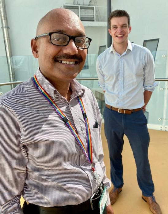 Professor Somnath Mukhopadhyay and Dr Tom Ruffles