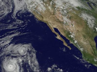 Still of Hurricane Felicia in GOES-11 Movie