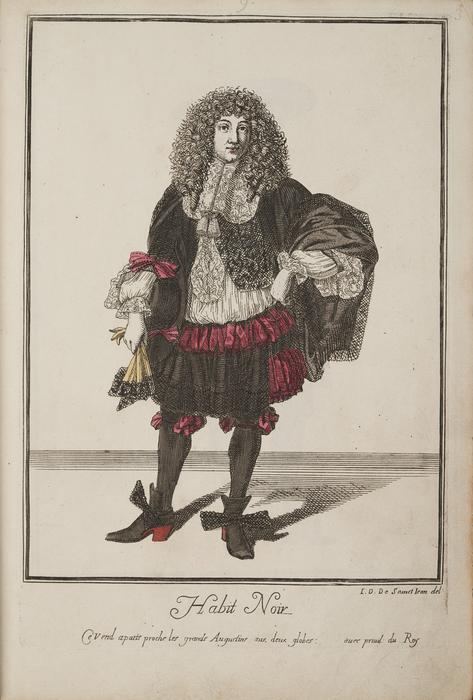 Habit Noir print from Samuel Pepys' collection