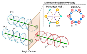 Optical chirality logic gate schematic