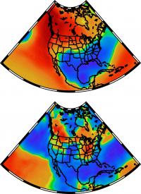 Temperature and Precipitation Patterns from a Curvy Jet Stream