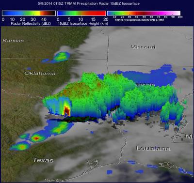 TRMM Image of Southern Storms
