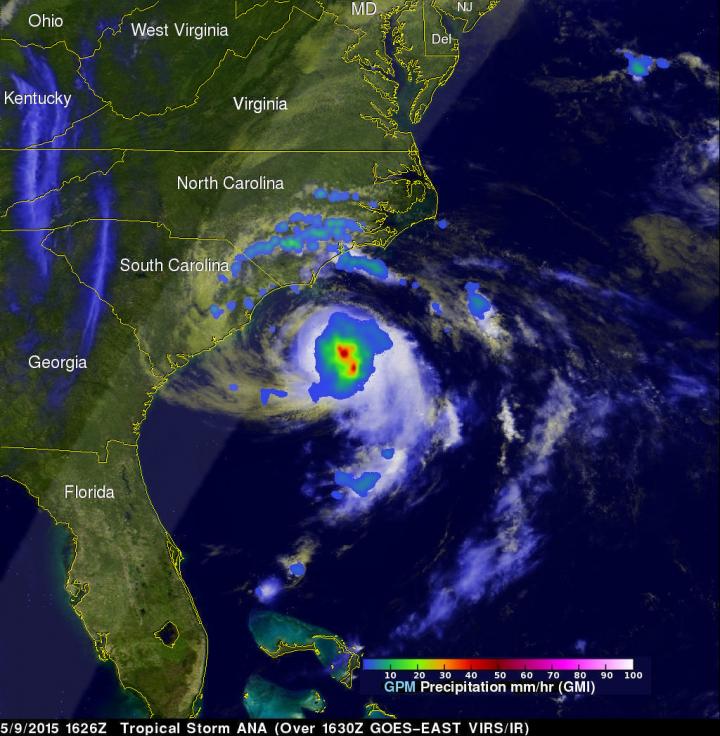 GPM Image of Ana (1 of 2)