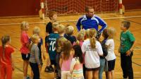 Assistant Professor Malte Nejst Larsen with Children Participating in the FIT FIRST Study