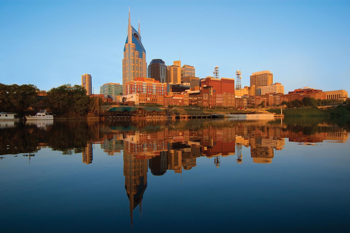 Nashville, Tennessee Skyline View from Cumberland River