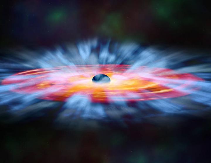 Swirling Winds Around a Black Hole
