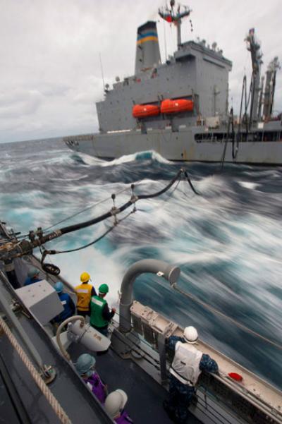 Refueling of Naval Vessel