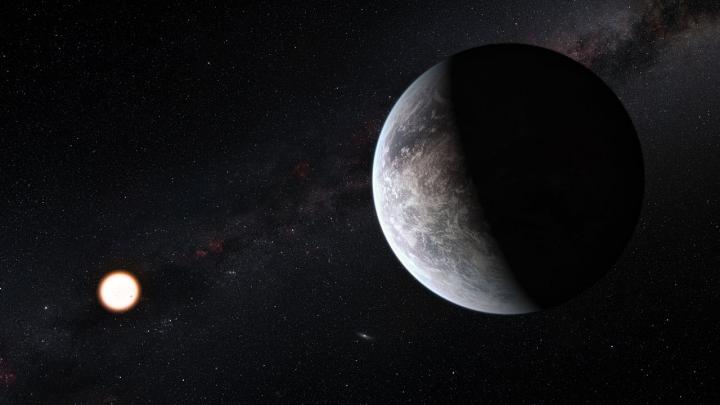 Illustration 1 - Artists's impression of one of more than 50 new exoplanets found by HARPS: the rocky super-Earth HD 85512 b