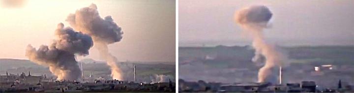 Chemical Plume Rises from Ground and Disperses into the Atmosphere