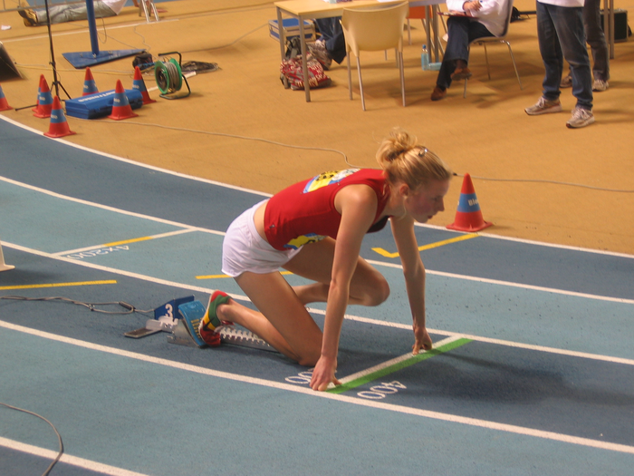 Athlete ready to run