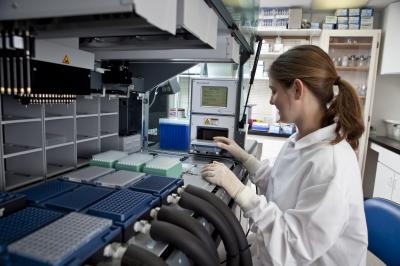 EVO Robotic Liquid Handler at Bigelow