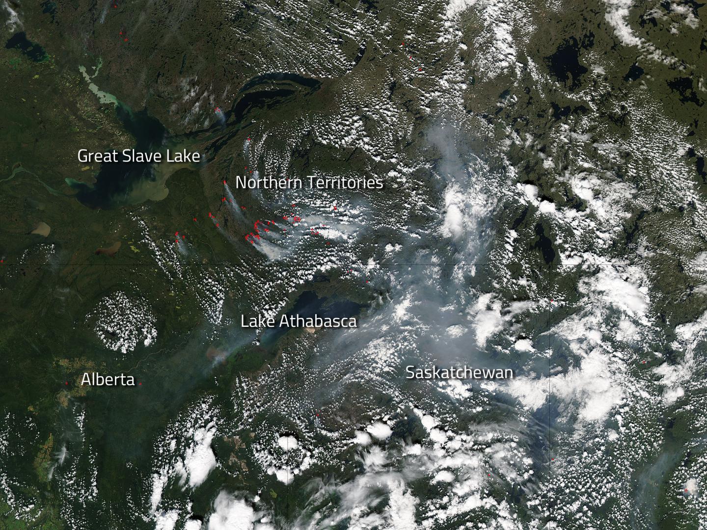 Canada's Northern Territories Experience Heavy Fire Season